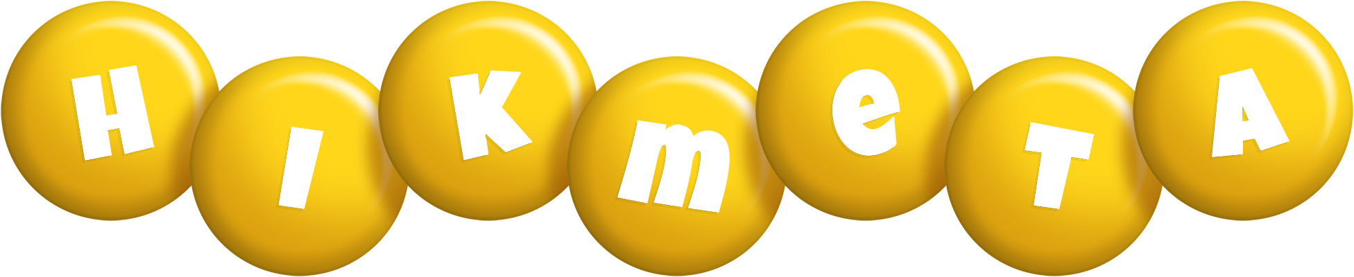 Hikmeta candy-yellow logo
