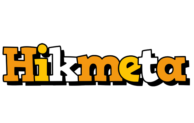 Hikmeta cartoon logo