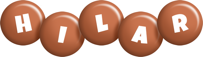 Hilar candy-brown logo