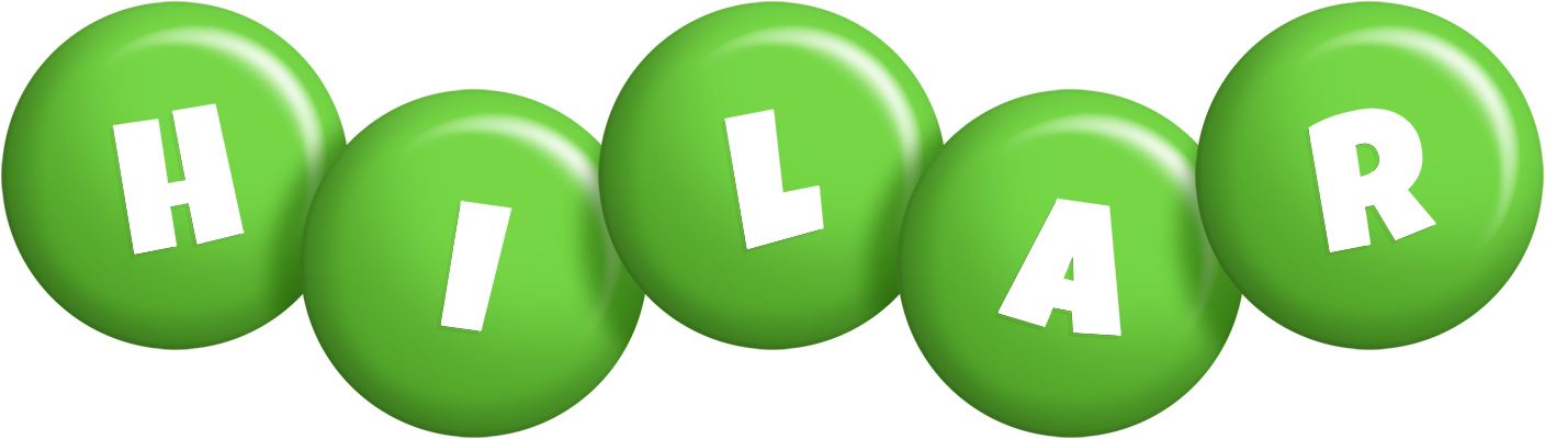 Hilar candy-green logo