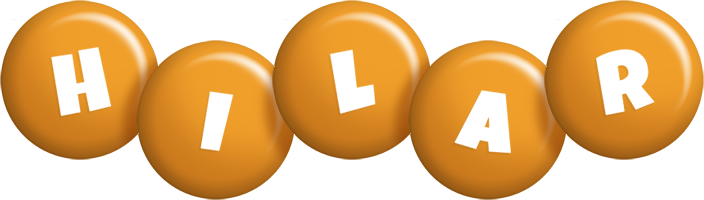 Hilar candy-orange logo