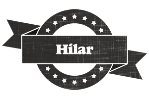 Hilar grunge logo