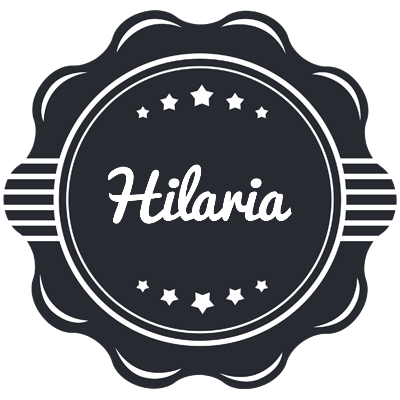 Hilaria badge logo