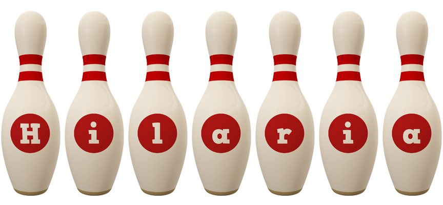 Hilaria bowling-pin logo