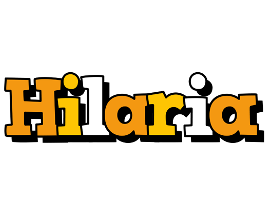 Hilaria cartoon logo