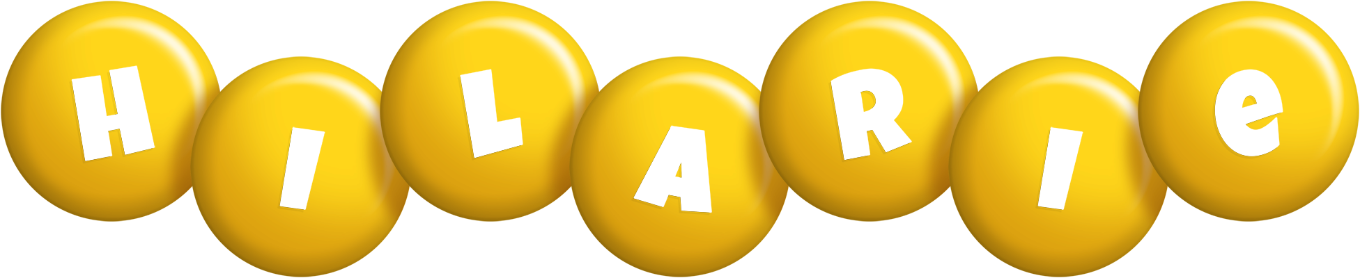Hilarie candy-yellow logo