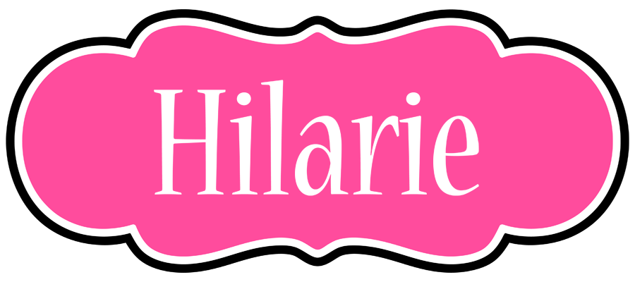 Hilarie invitation logo