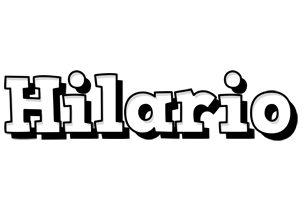 Hilario snowing logo