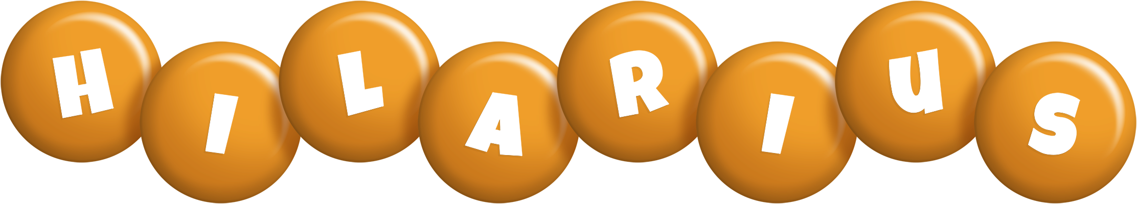 Hilarius candy-orange logo