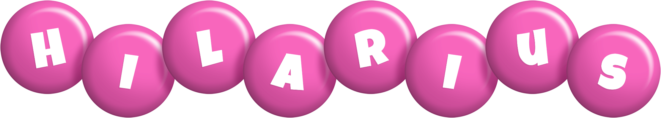 Hilarius candy-pink logo