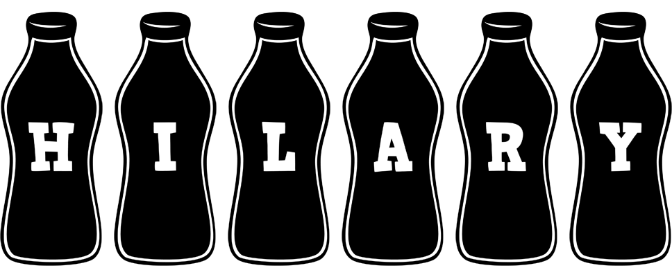 Hilary bottle logo