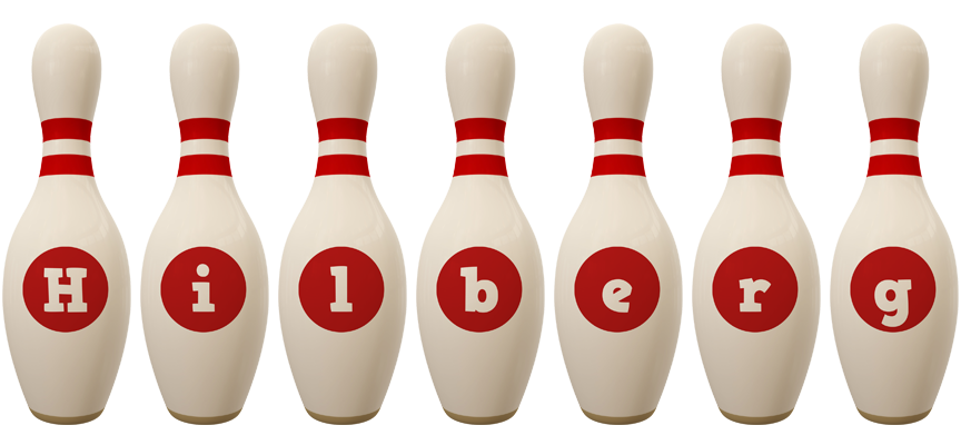 Hilberg bowling-pin logo