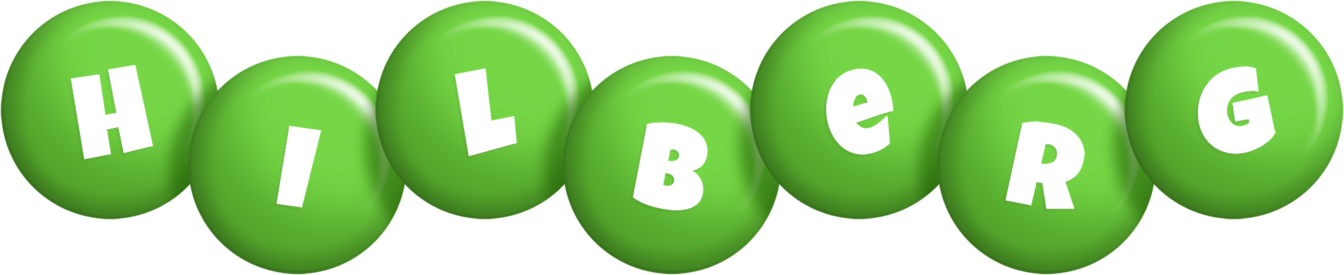 Hilberg candy-green logo