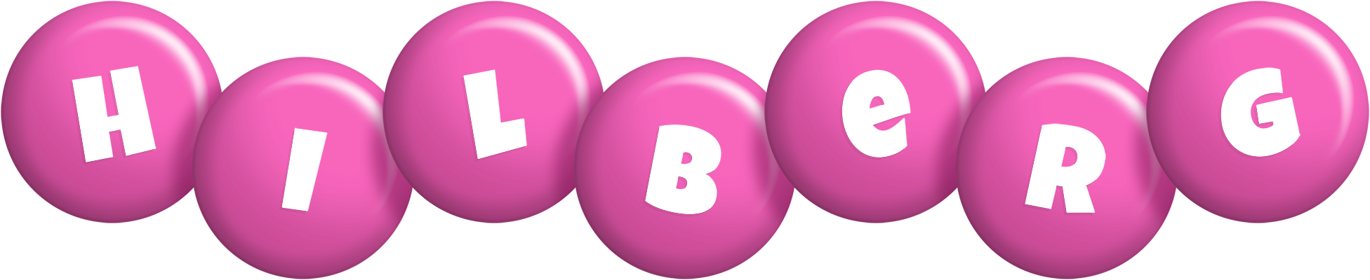 Hilberg candy-pink logo