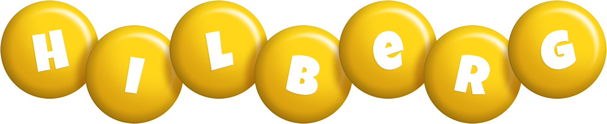 Hilberg candy-yellow logo