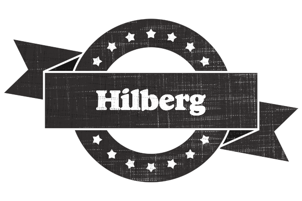Hilberg grunge logo