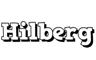 Hilberg snowing logo