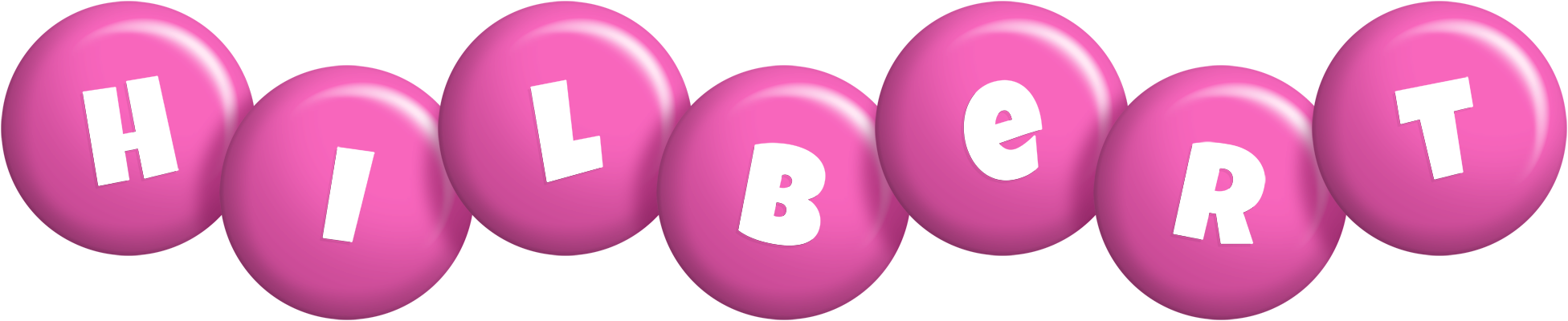 Hilbert candy-pink logo