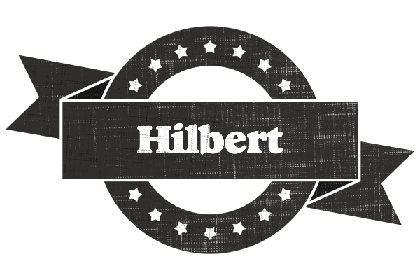 Hilbert grunge logo