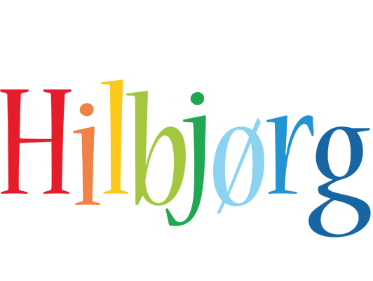 Hilbjørg birthday logo