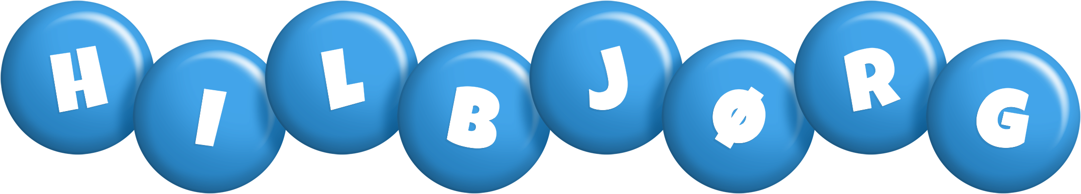 Hilbjørg candy-blue logo