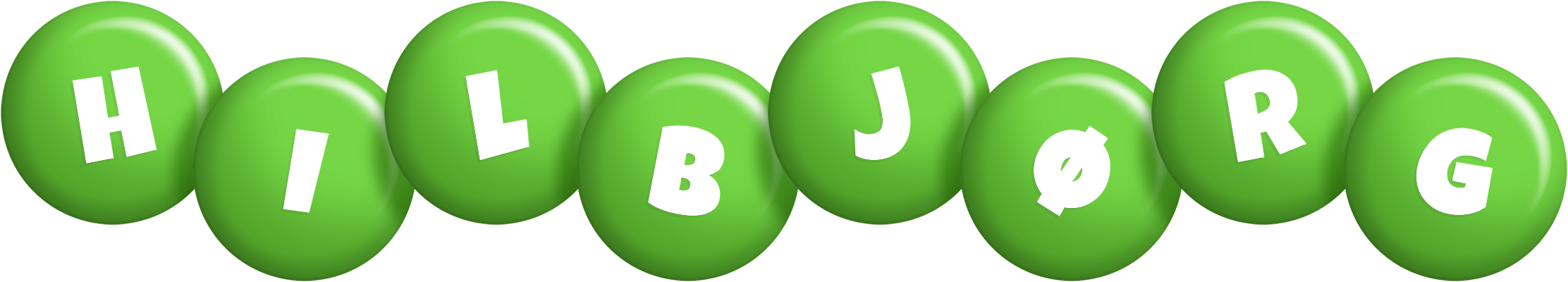 Hilbjørg candy-green logo
