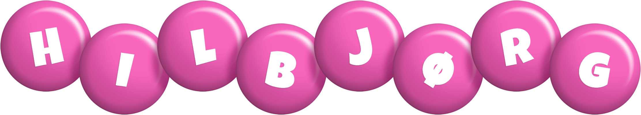 Hilbjørg candy-pink logo
