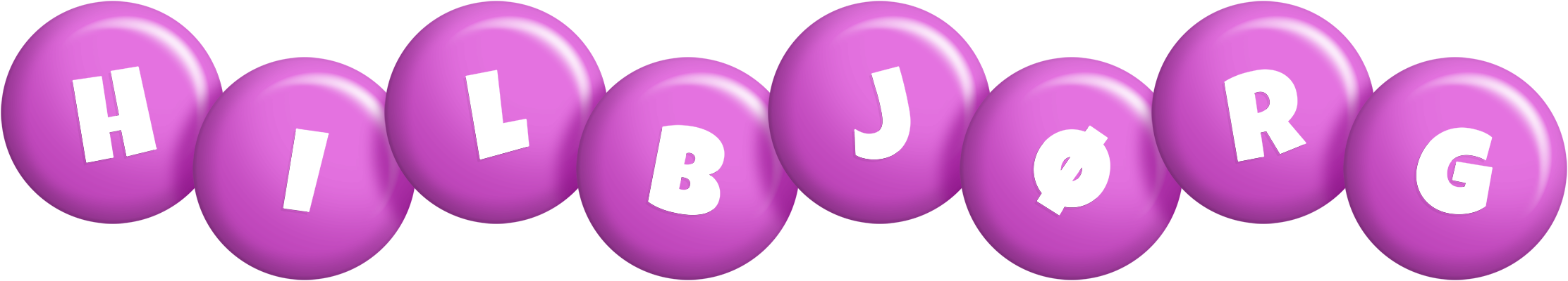 Hilbjørg candy-purple logo