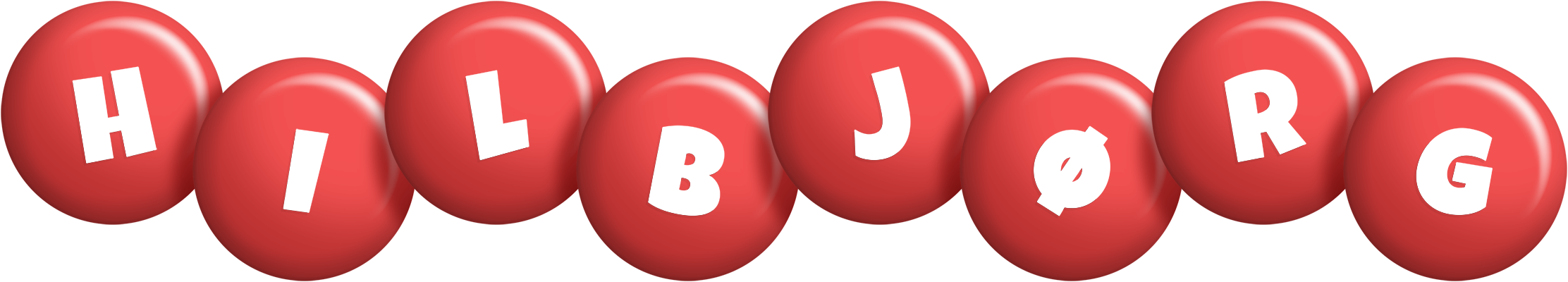 Hilbjørg candy-red logo