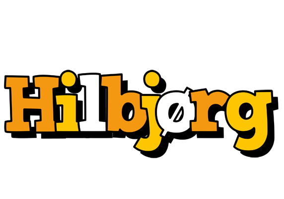 Hilbjørg cartoon logo