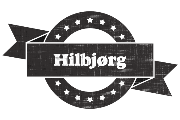 Hilbjørg grunge logo