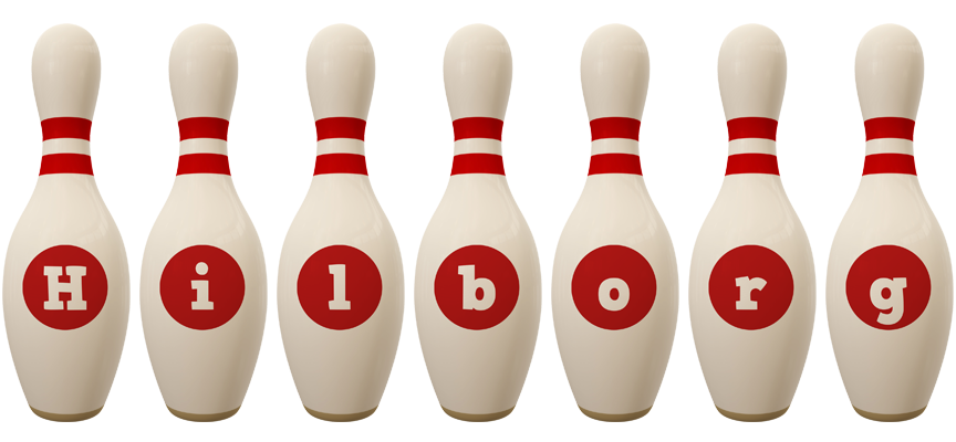 Hilborg bowling-pin logo