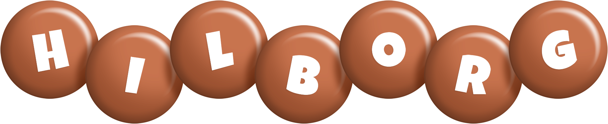 Hilborg candy-brown logo