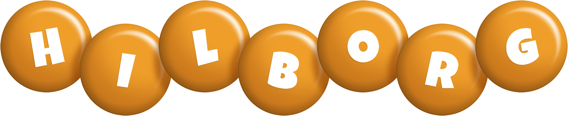 Hilborg candy-orange logo