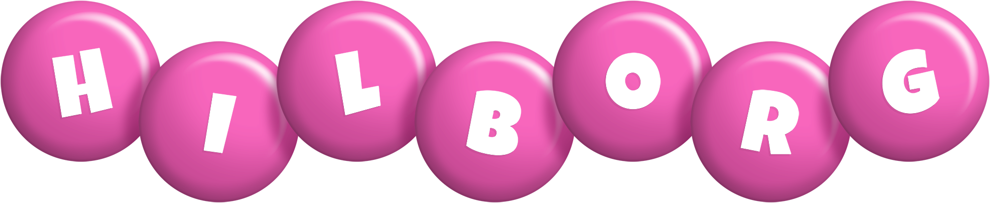 Hilborg candy-pink logo