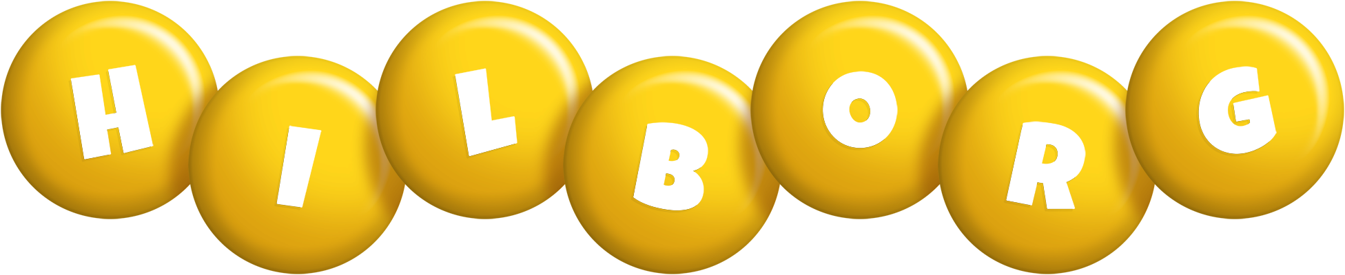 Hilborg candy-yellow logo