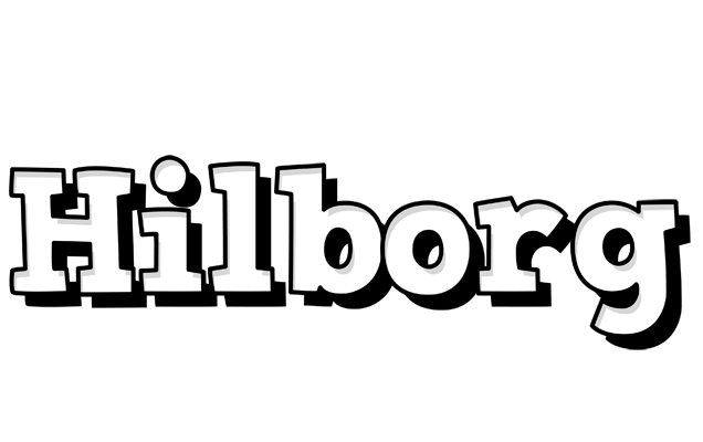 Hilborg snowing logo