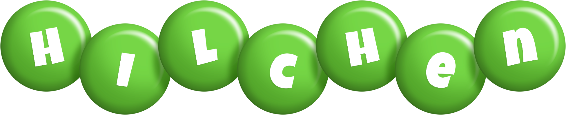 Hilchen candy-green logo