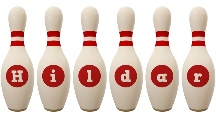 Hildar bowling-pin logo