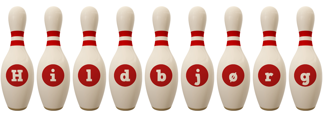 Hildbjørg bowling-pin logo