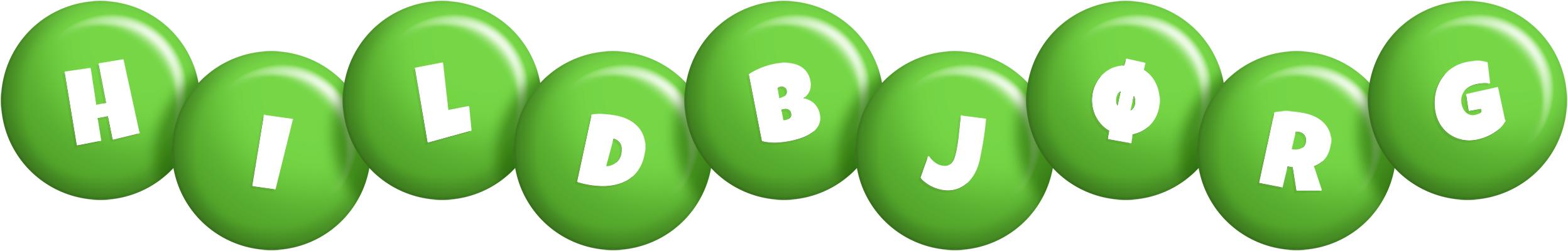 Hildbjørg candy-green logo