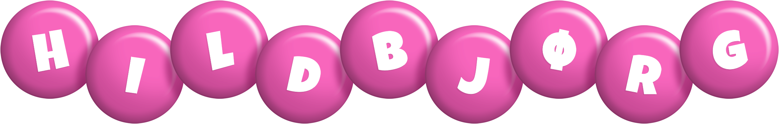 Hildbjørg candy-pink logo