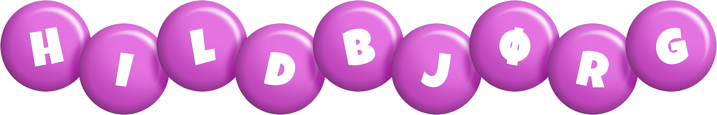 Hildbjørg candy-purple logo