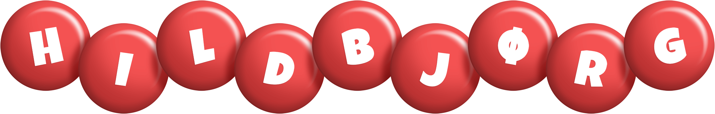 Hildbjørg candy-red logo