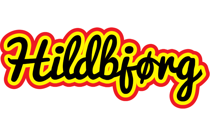 Hildbjørg flaming logo