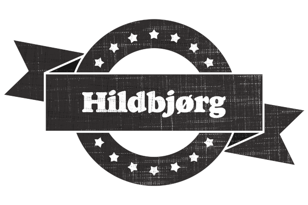 Hildbjørg grunge logo