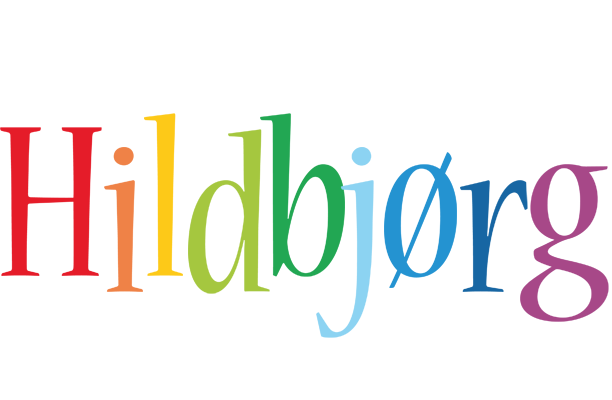 Hildbjørg birthday logo