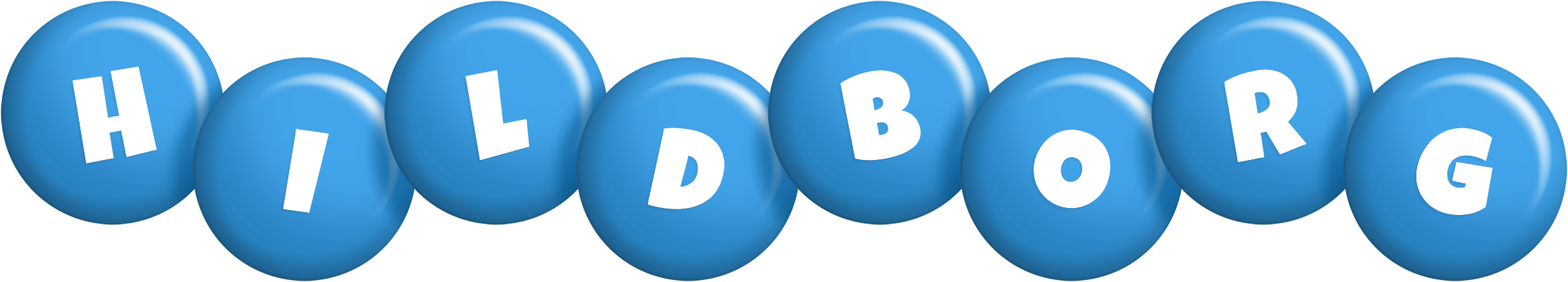 Hildborg candy-blue logo