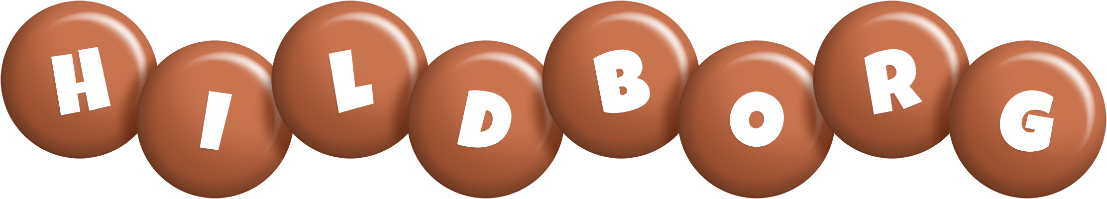 Hildborg candy-brown logo