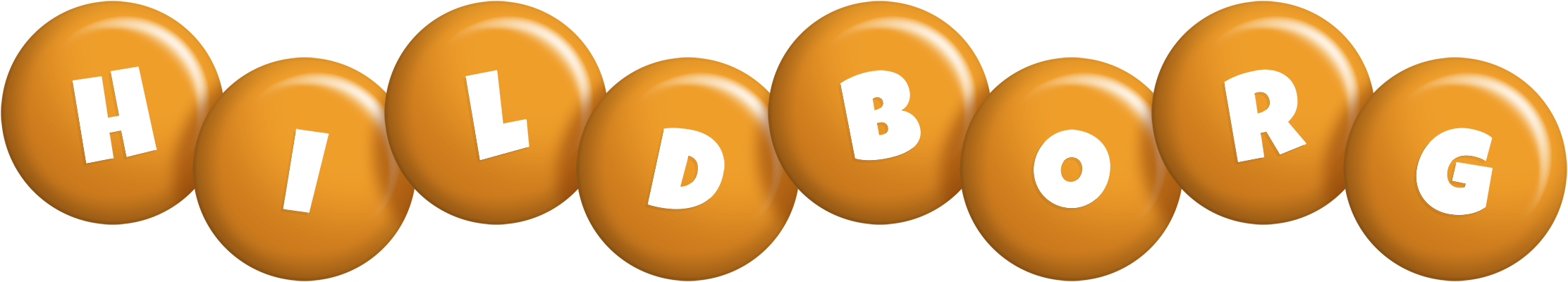 Hildborg candy-orange logo